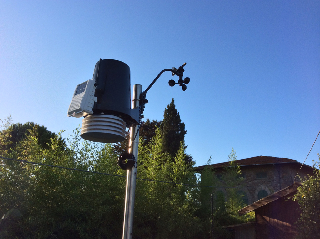 Sensori della stazione meteo di Bibbiena